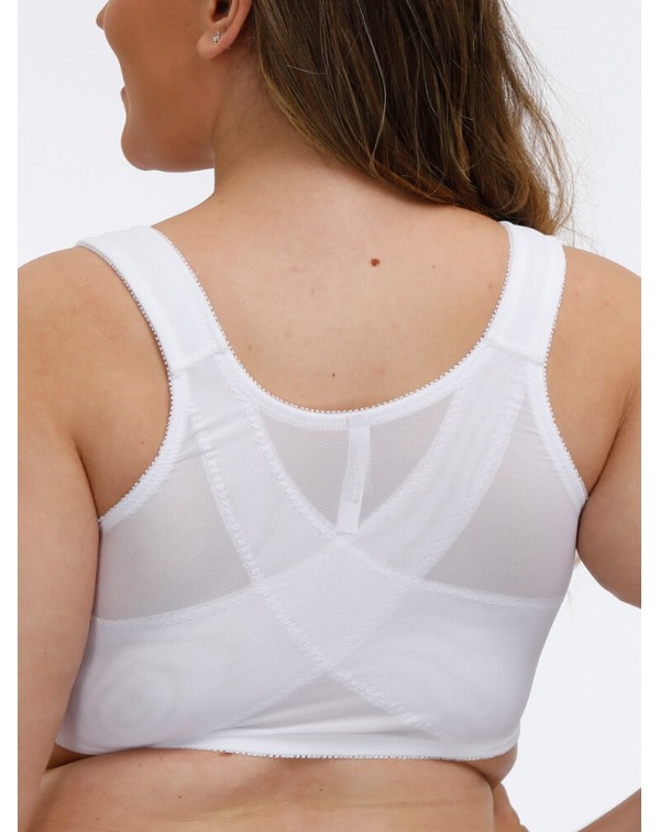 FULLGLADY Plus Size Embroidery Wireless Full Cup F...