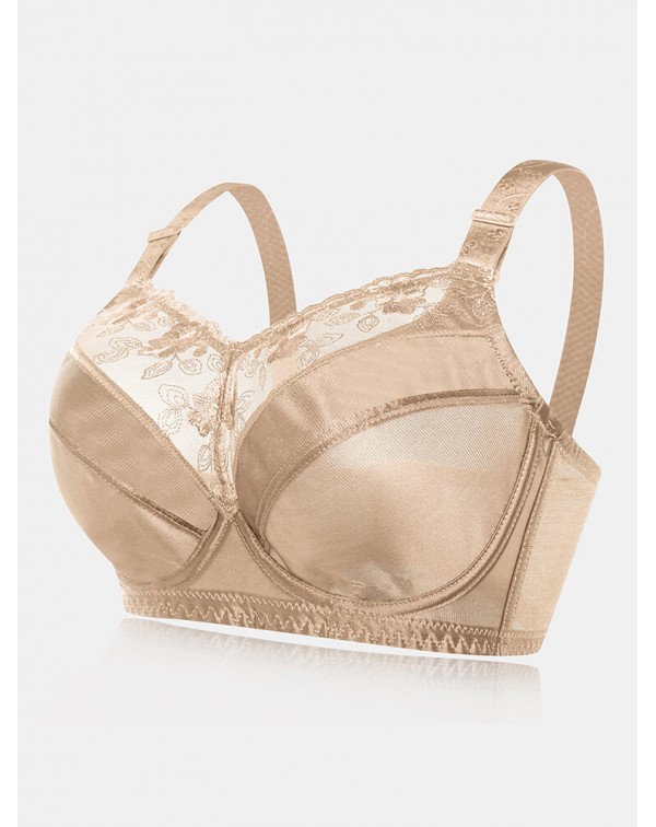 Lace Plus Size Transparent Ultra-thin Gather Push ...