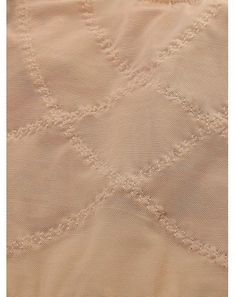 Women Comfort Embroidered Front Closure Full Cup Wireless Bras - Apricot C 38