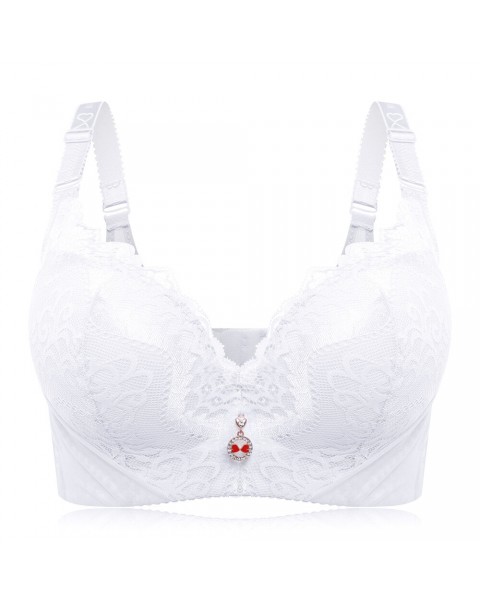 Lace Adjustable Gather Memory Metal Wire Bra - DD 44 Black Lace
