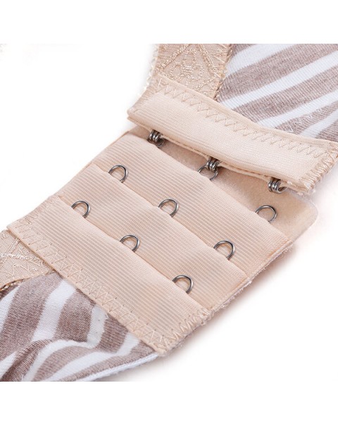 Wire Free Soft Breastfeeding Baby Infant Milk Nursing Cotton Bra - B 38 khaki