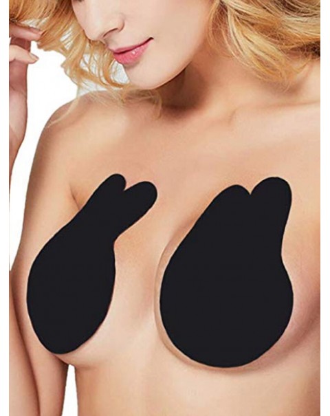 Women Lift Nipplecovers Adhesive Strapless Backless Sticky Bra - 4 Black
