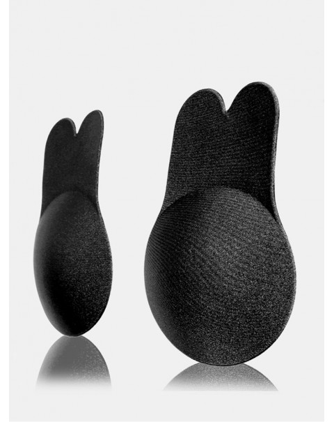 Women Lift Nipplecovers Adhesive Strapless Backless Sticky Bra - 4 Black