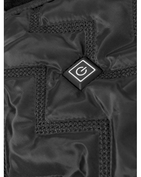 USB Electric Heated Thermal Buckle Straps Adjustable Shapewear Waistcoat For Adult - 10 Black