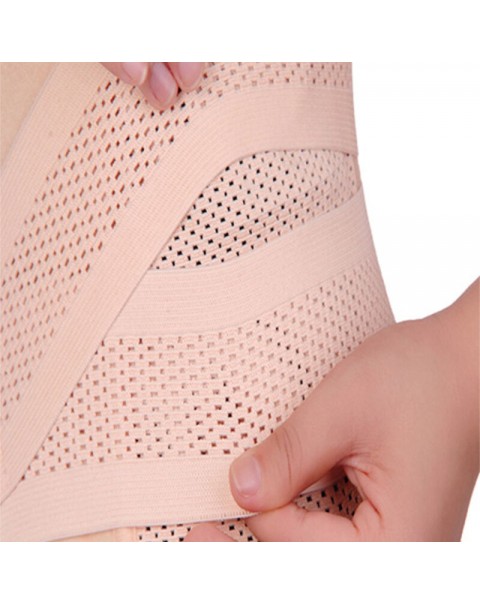 Woman Postpartum Recovery Breathable Elastic Shapewear - M Nude