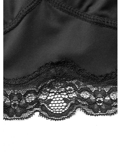 Plus Size Lace Seamless Lift Hips Shaping Panties  - 2 Black