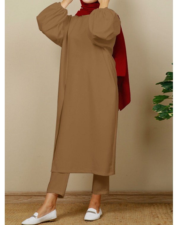 Women Abaya KaftanCasual Solid Sun Proof Outer Wea...