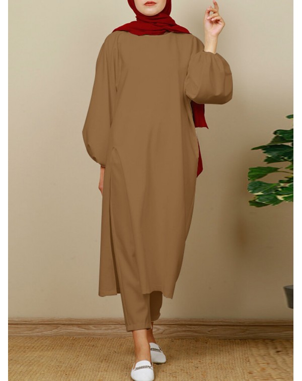 Women Abaya KaftanCasual Solid Sun Proof Outer Wea...