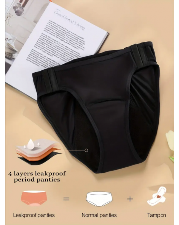 Simple Solid Briefs, Comfy & Breathable Buckle...