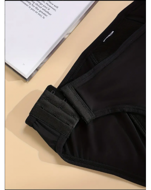 Simple Solid Briefs, Comfy & Breathable Buckle Stretchy Intimates Panties, Women's Lingerie & Underwear